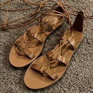 Madwell boardwalk lace up sandals